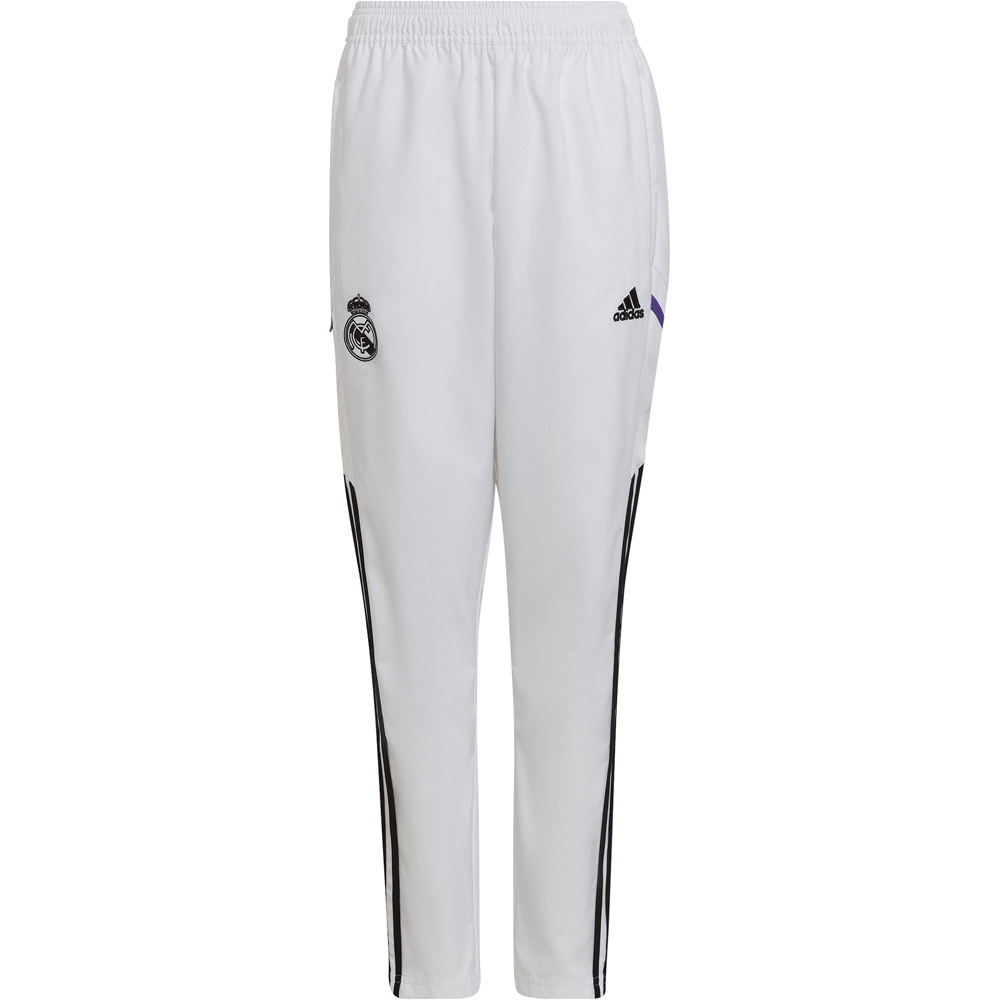 adidas pantalones largos futbol niño Real Madrid vista frontal