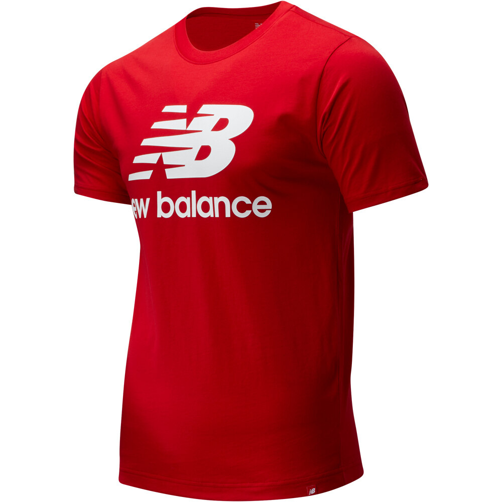 New Balance camiseta manga corta hombre Essentials Stacked Logo Tee vista frontal