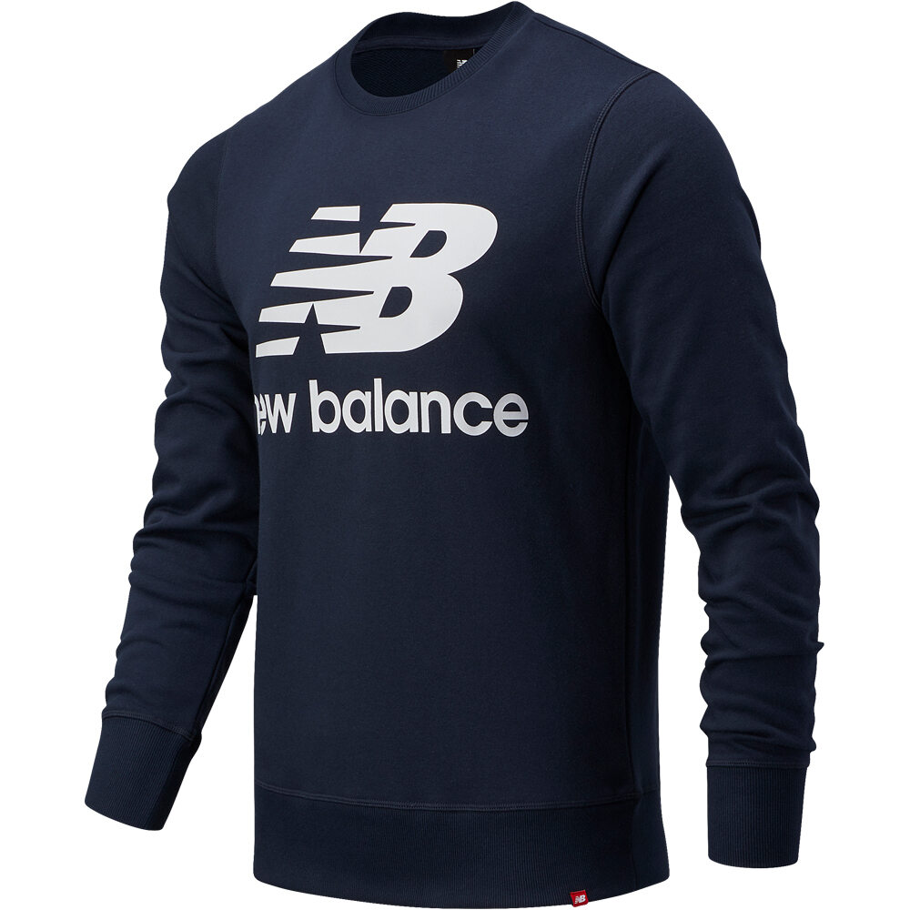 New Balance sudadera hombre NB Essentials Stacked Logo Crew vista frontal