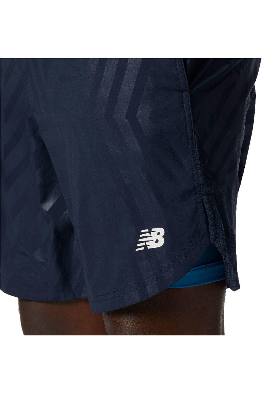 New Balance pantaloneta técnica hombre Printed Fast Flight 2 in 1 7 Inch Short vista trasera