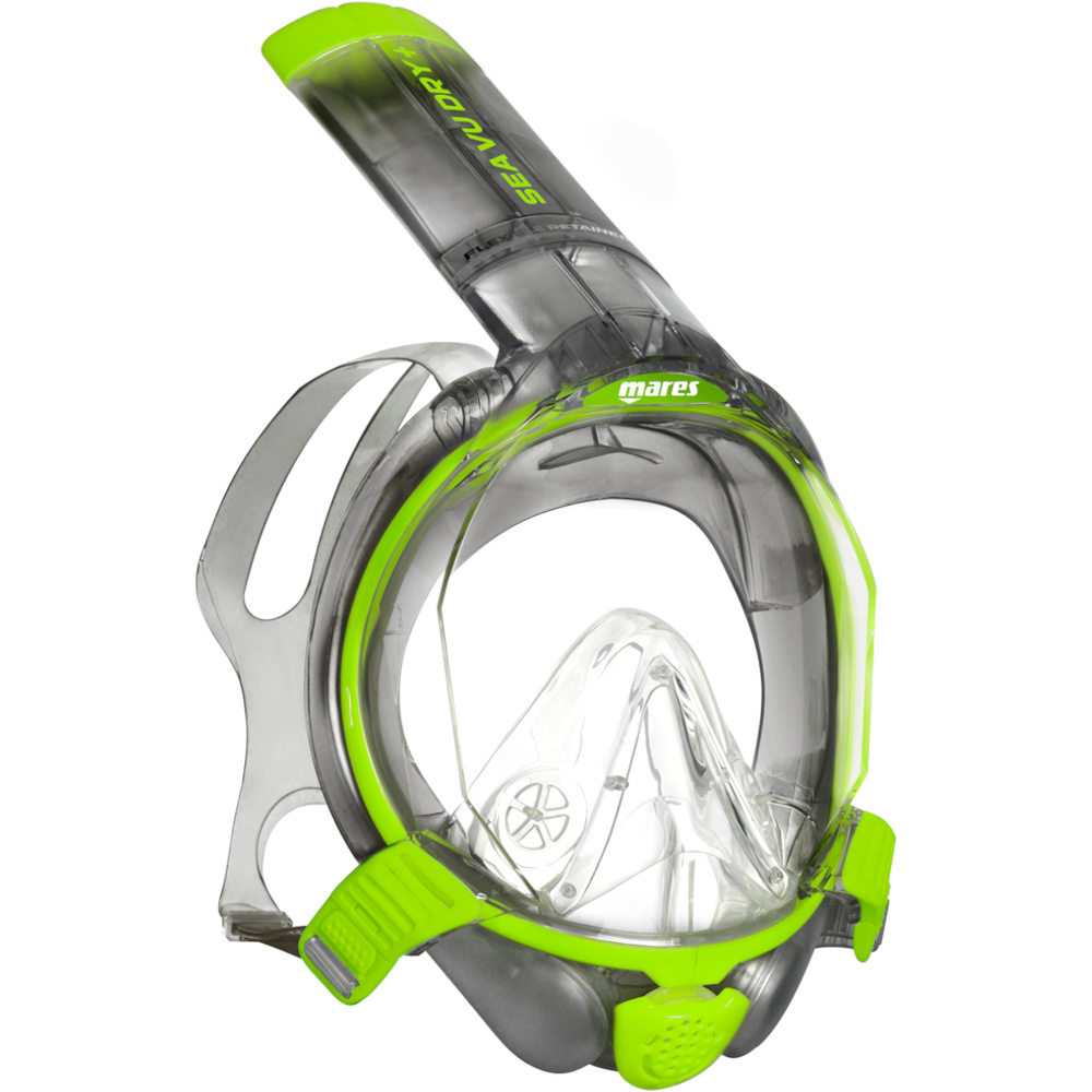 Full face mask sea vu dry l/xl gafas snorkel Verde (L)