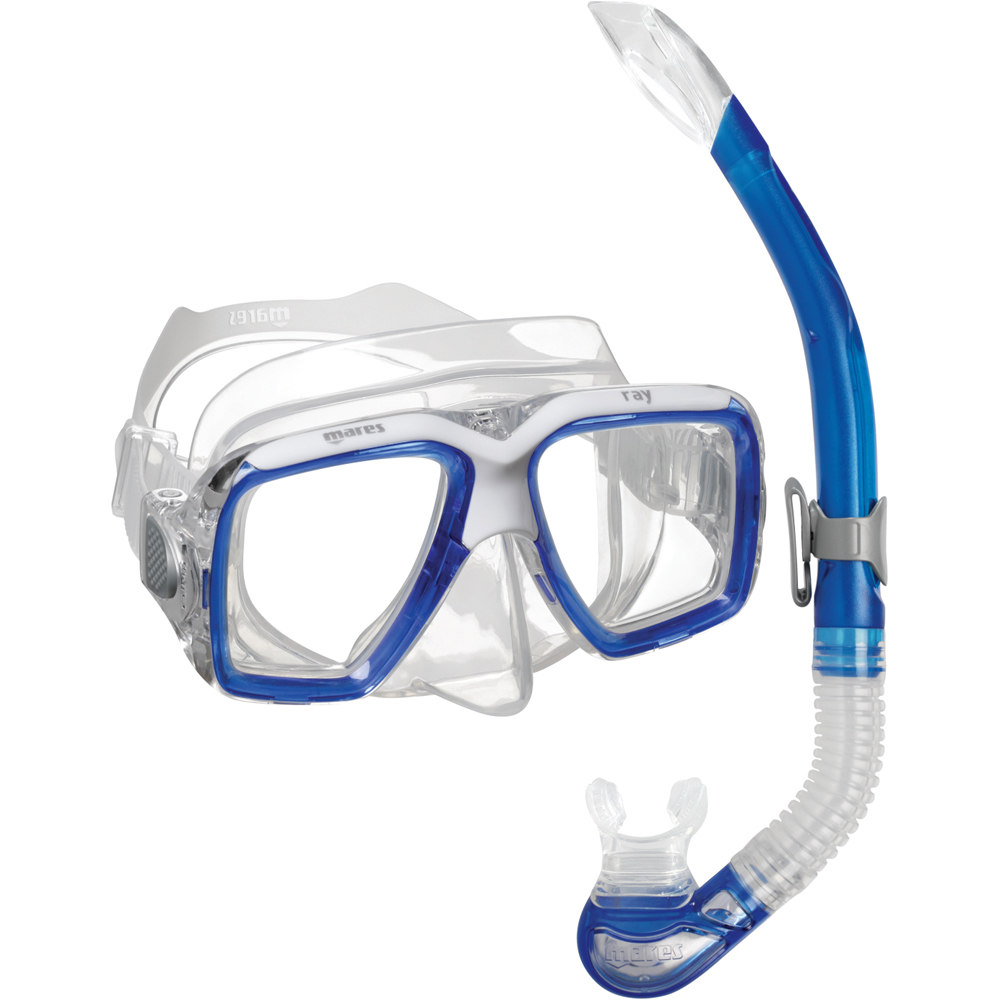 Combo ray kit gafas y tubo snorkel Azul (UNICA)