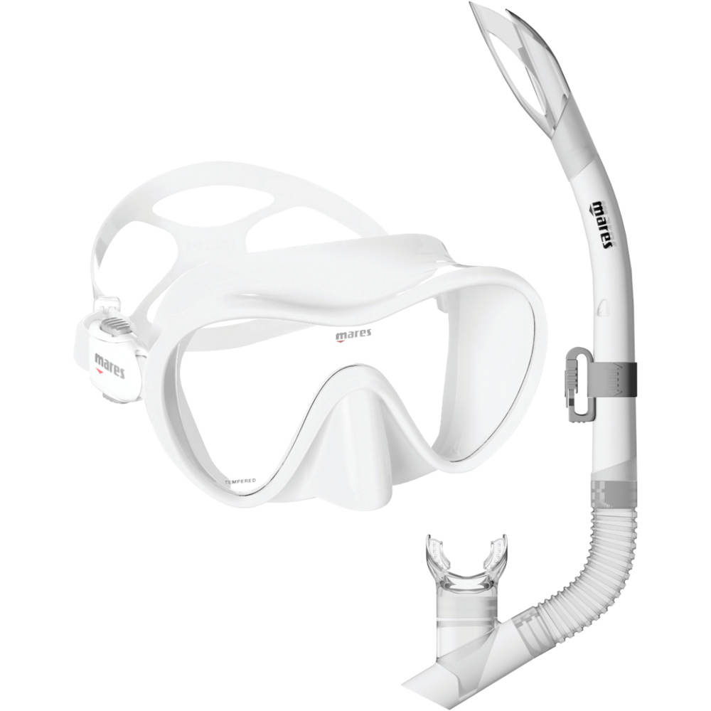 Combo tropical kit gafas y tubo snorkel Blanco (UNICA)