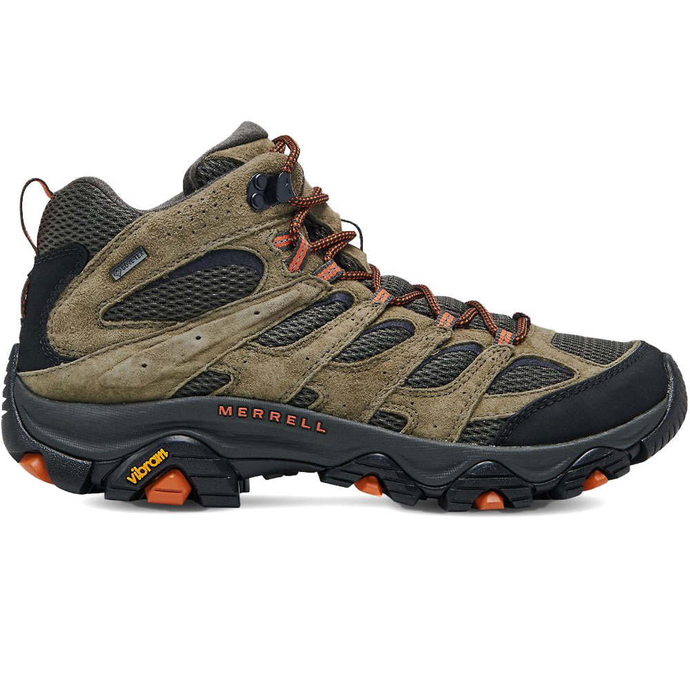 Moab 3 mid gore-tex bota trekking hombre Verde (41,5)