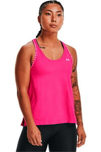 Under Armour camiseta tirantes fitness mujer UA KNOCKOUT TANK vista frontal