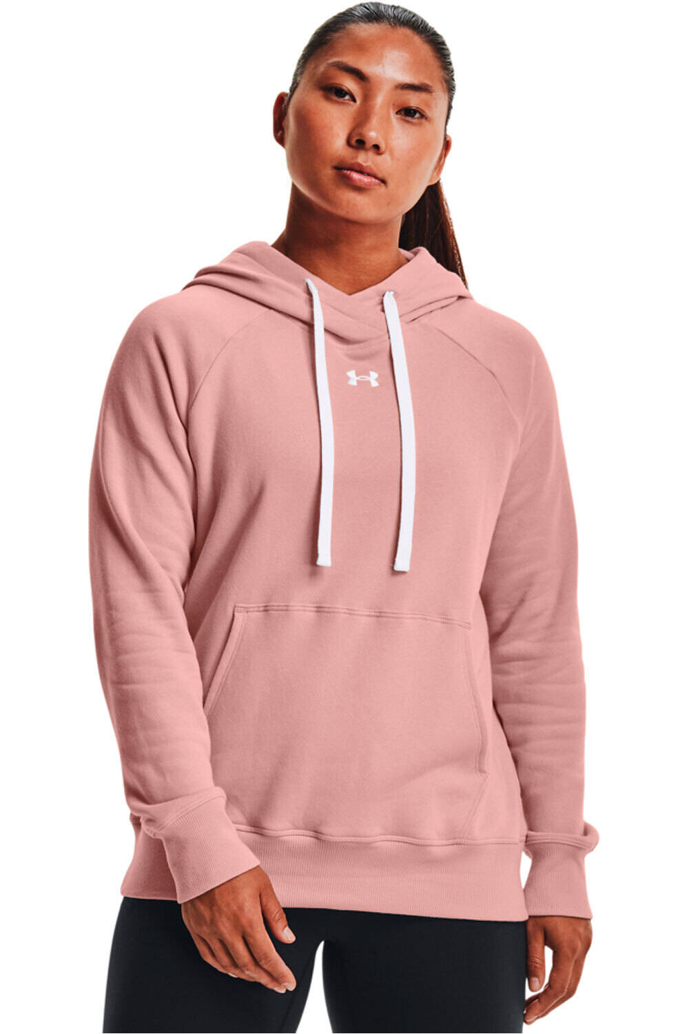 Under Armour sudaderas deportivas mujer RIVAL FLEECE HB HOODIE vista frontal