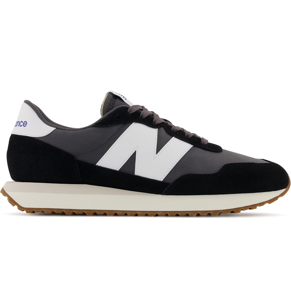 Zapatilla moda hombre Negro (40,5)