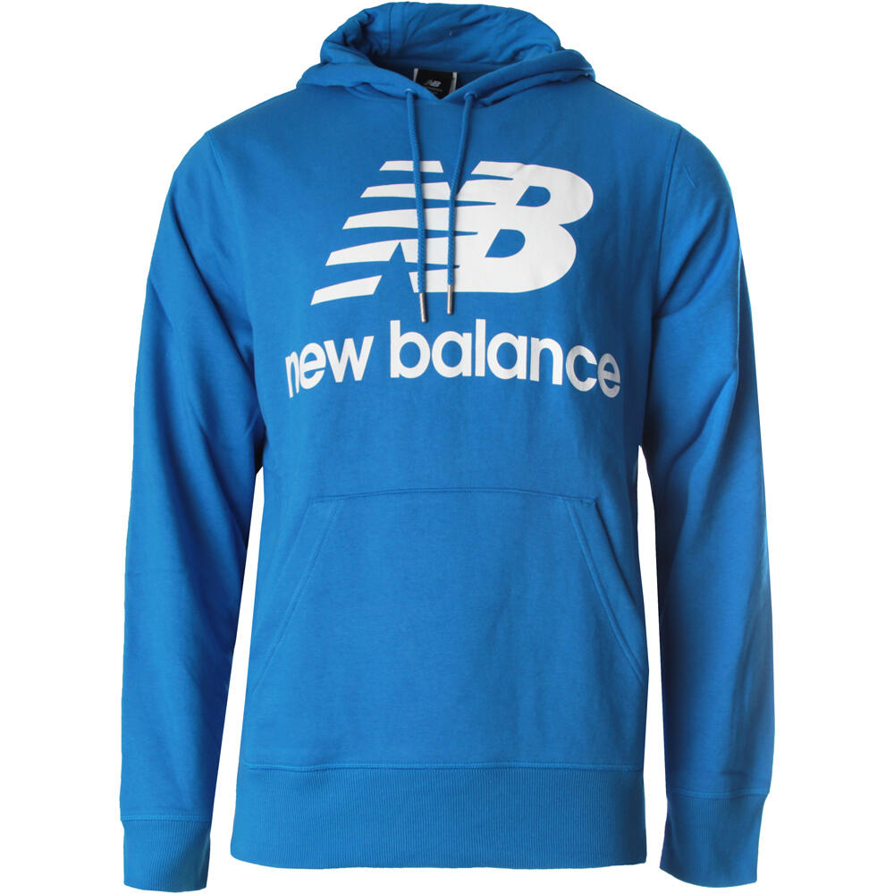 New Balance sudadera hombre NB Essentials Stacked Logo vista frontal