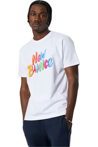 New Balance camiseta manga corta hombre NB Artist Pack Velvet Spectrum vista frontal