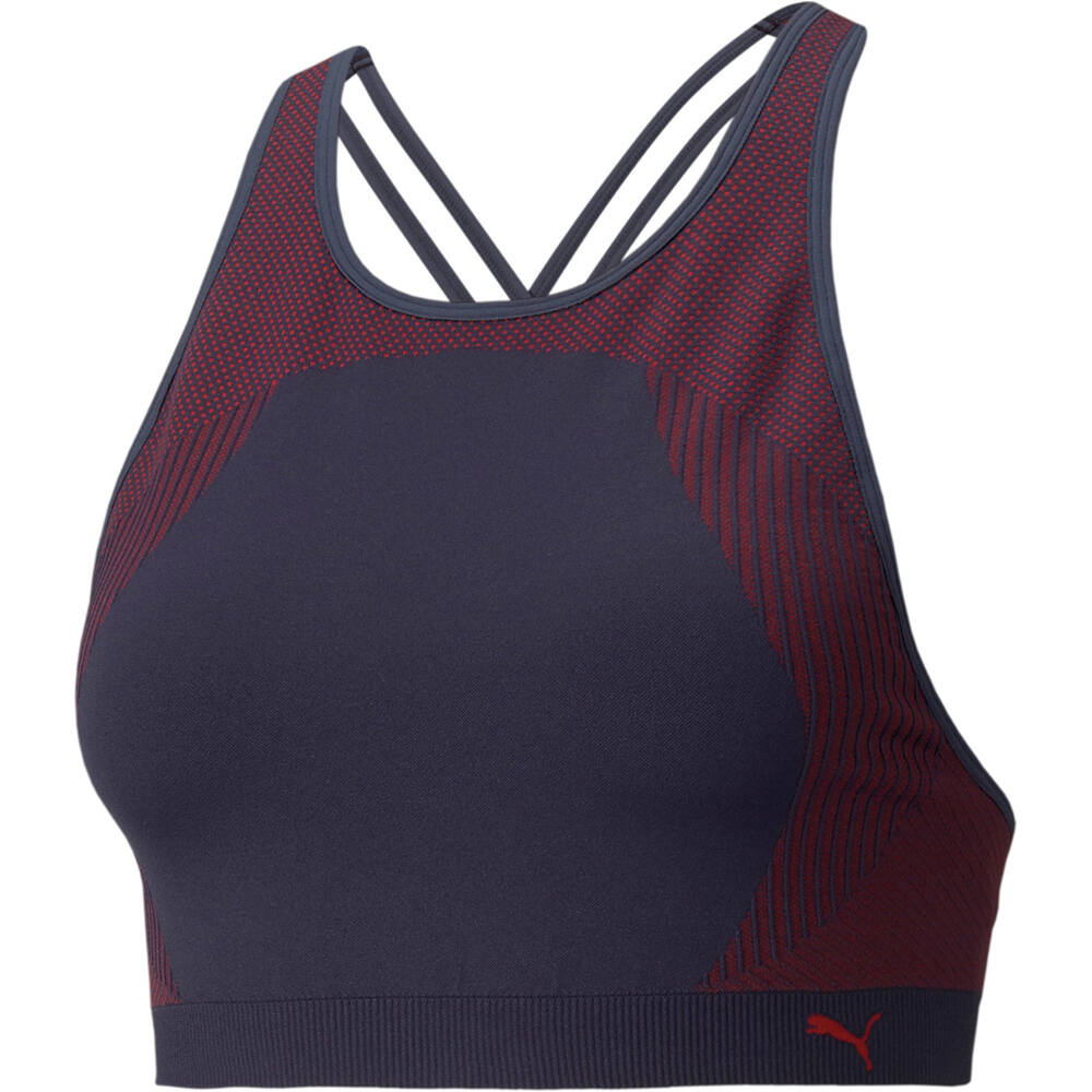 Puma sujetadores deportivos Low Impact Long Line Seamless Bra vista frontal