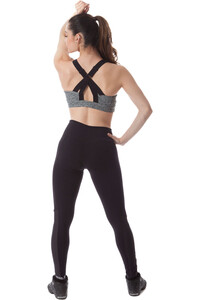 Ginadan pantalones y mallas largas fitness mujer Malla Liso Canale vista trasera