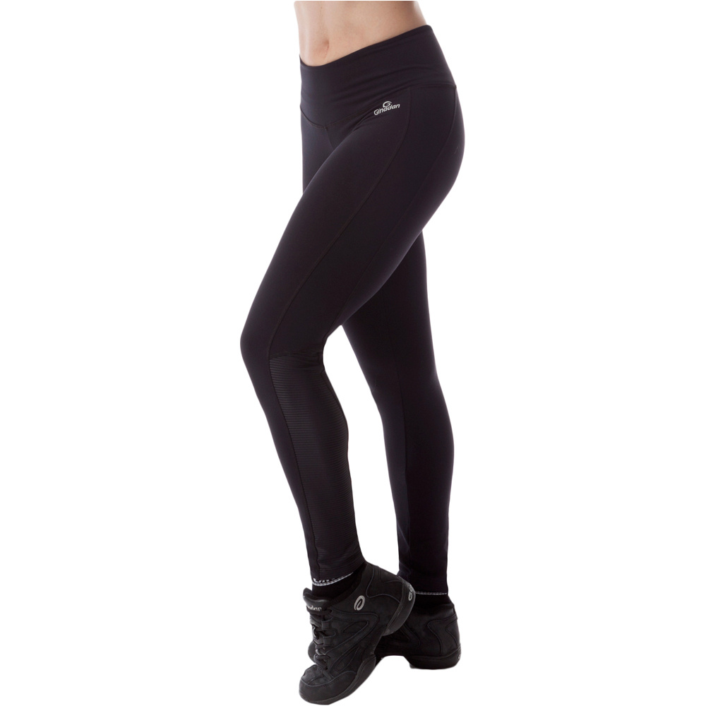 Ginadan pantalones y mallas largas fitness mujer Malla Liso Canale vista detalle