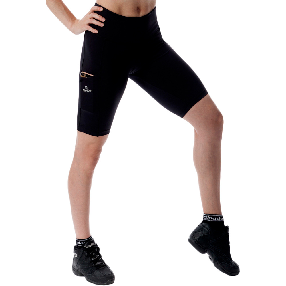 Ginadan pantalones y mallas cortas fitness mujer Ginadan Bermuda Pocket Meryl vista detalle