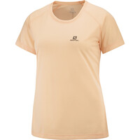 Salomon camiseta montaña manga corta mujer CROSS REBEL SS TEE W vista frontal