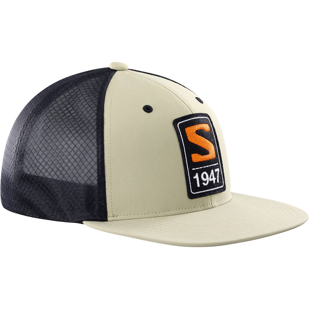 Salomon gorros montaña TRUCKER FLAT CAP vista frontal