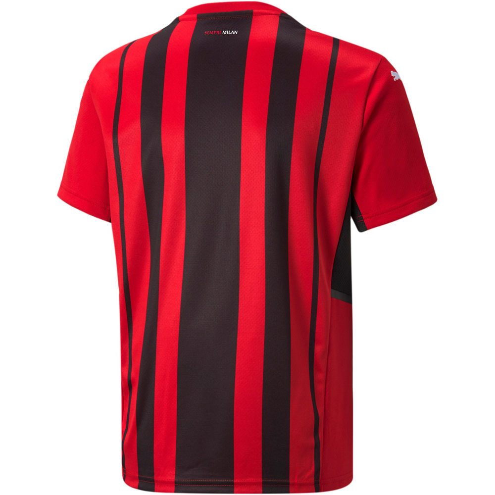 Puma camiseta de fútbol oficiales MILAN 22 Home Shirt Replica Jr vista trasera