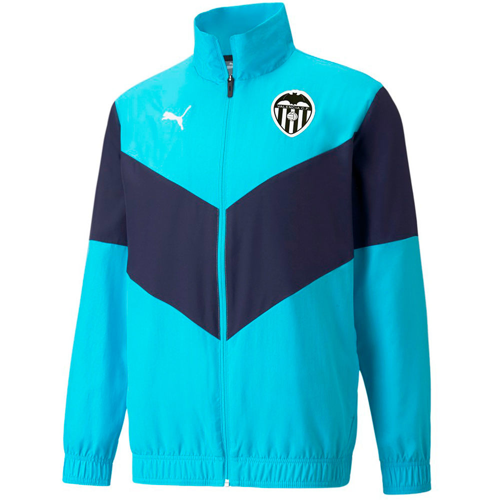 Sudadera entrenamiento fútbol hombre valencia 22 prematch jkt