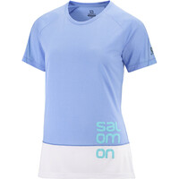 Salomon camiseta entrenamiento manga corta mujer CROSS RUN GRAPHIC TEE W vista detalle