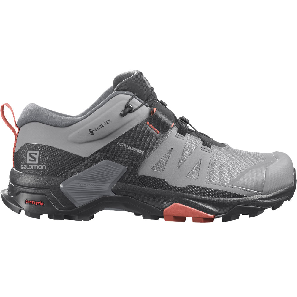 X ultra 4 gore-tex zapatilla trekking mujer Gris (37 1/3)