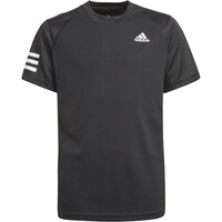 adidas camiseta tenis manga corta niño Club Tennis 3 bandas vista frontal