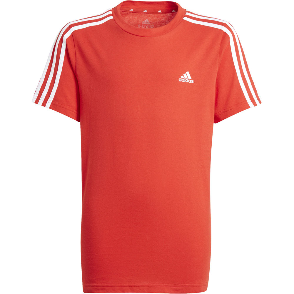 adidas camiseta manga corta niño Essentials 3 bandas vista frontal