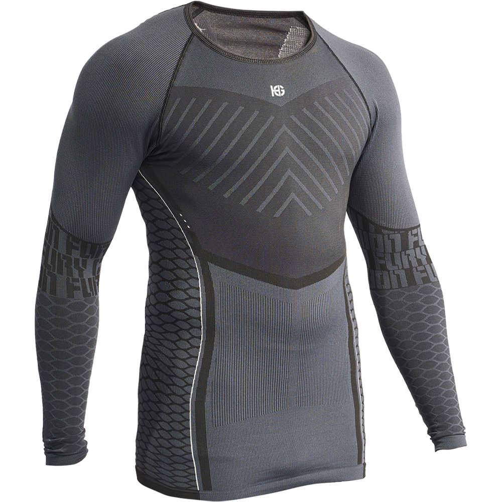 Sporthg camiseta térmica manga larga hombre HG-CARBON FURY LONG SLEEVED T-SHIRT vista frontal