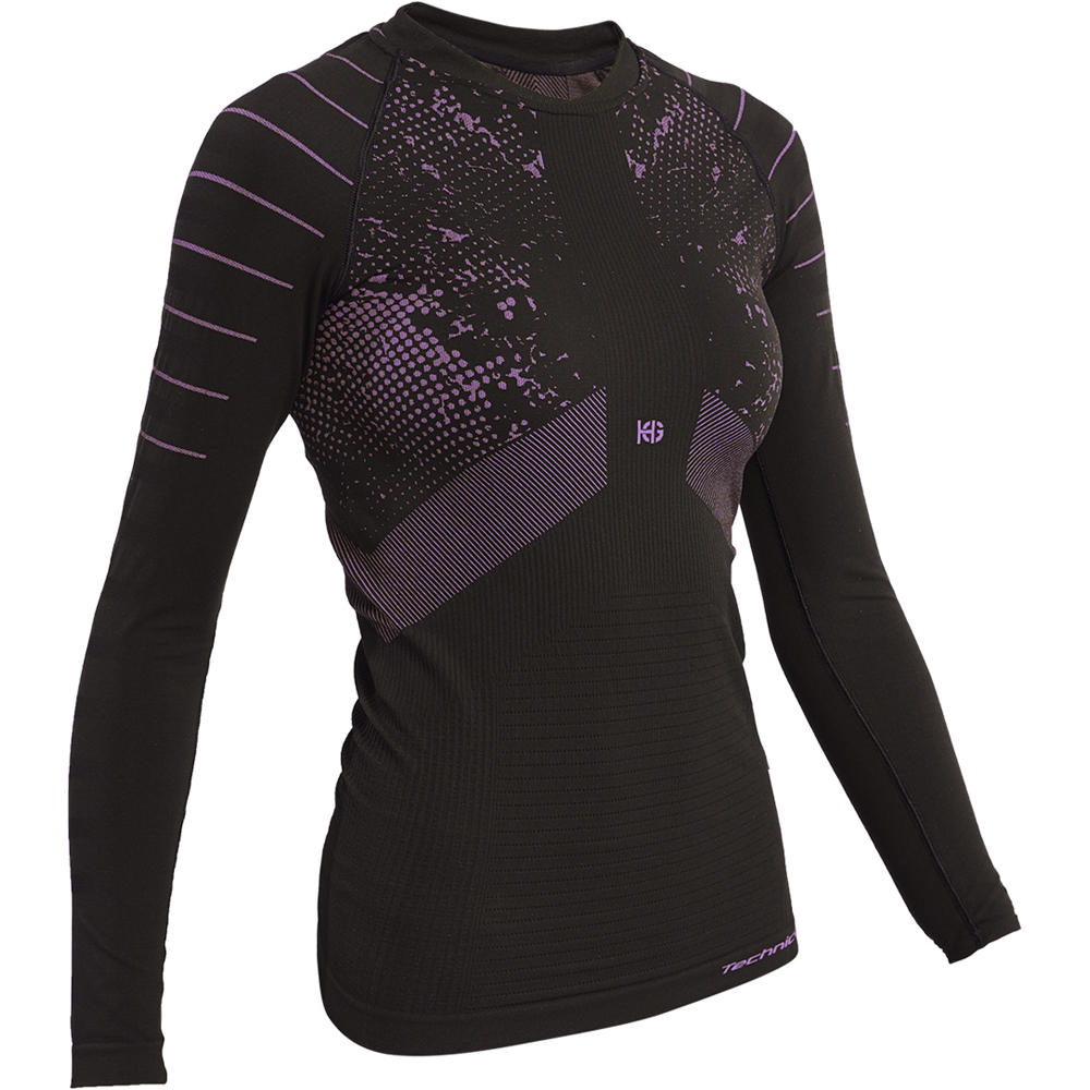 Sporthg camisetas trail running manga larga mujer HG-JET LONG SLEEVED T-SHIRT vista frontal