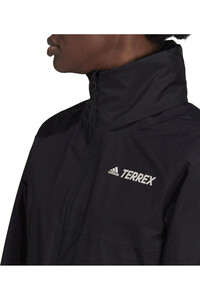 adidas chaqueta impermeable mujer Terrex Multi RAIN.RDY Primegreen Two-Layer impermeable vista detalle