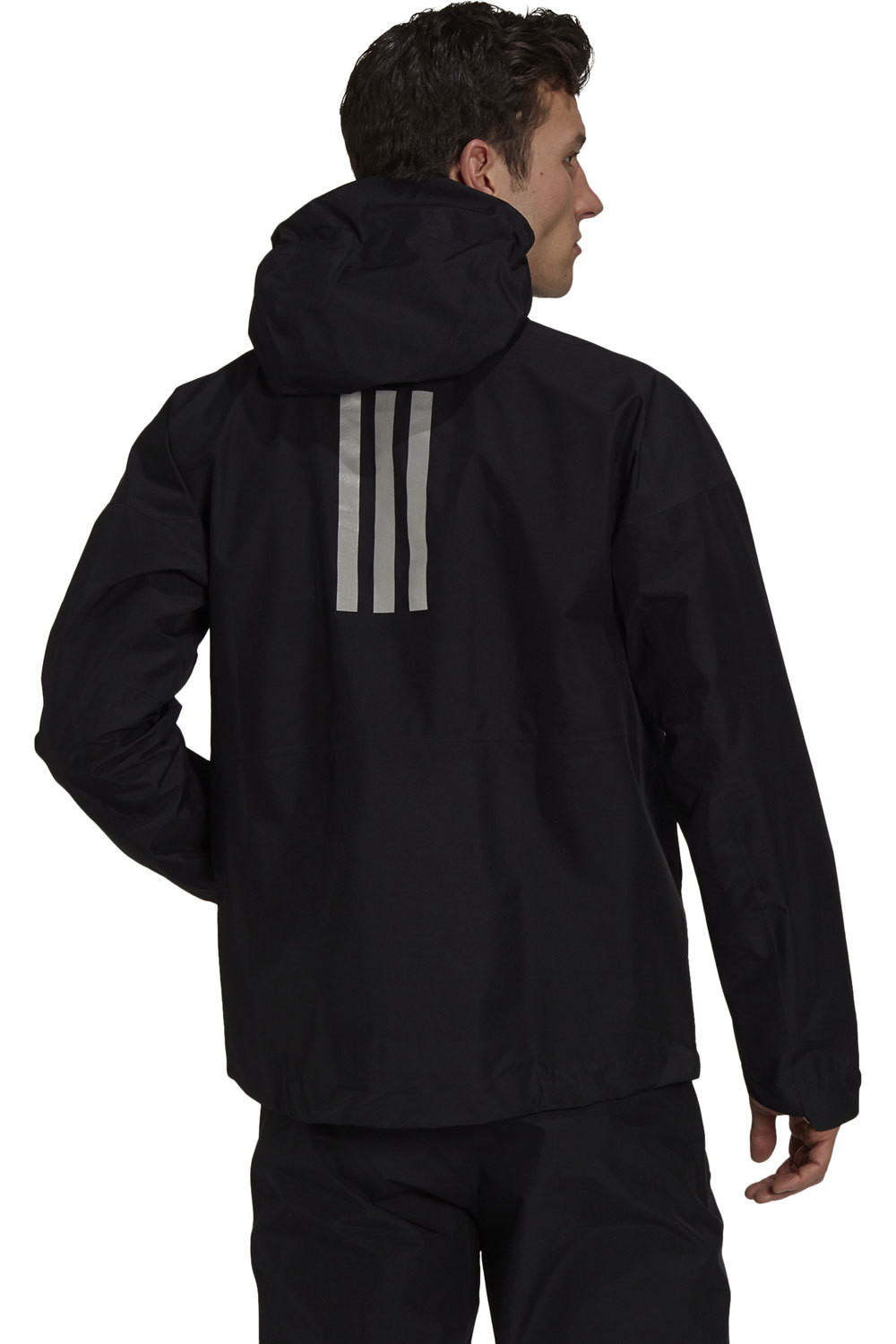 adidas chaqueta impermeable hombre Terrex GORE-TEX Paclite impermeable vista trasera