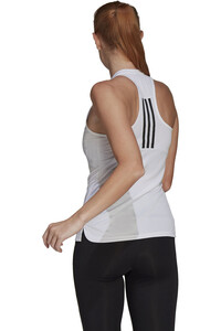 adidas camiseta tirantes fitness mujer Primeblue Designed 2 Move Sport 3 bandas (de tirantes) vista trasera