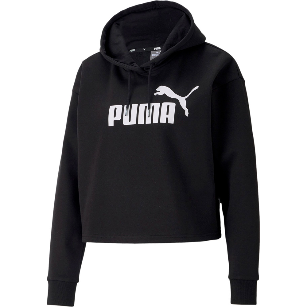 Puma sudadera mujer ESS CROPPED LOGO HOODIE FL vista frontal