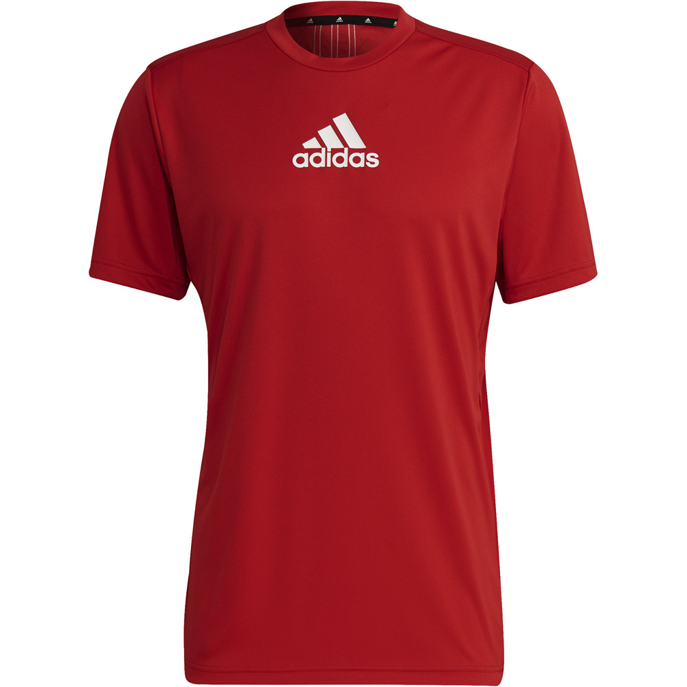 adidas camiseta fitness hombre Primeblue Designed To Move Sport 3 bandas 04
