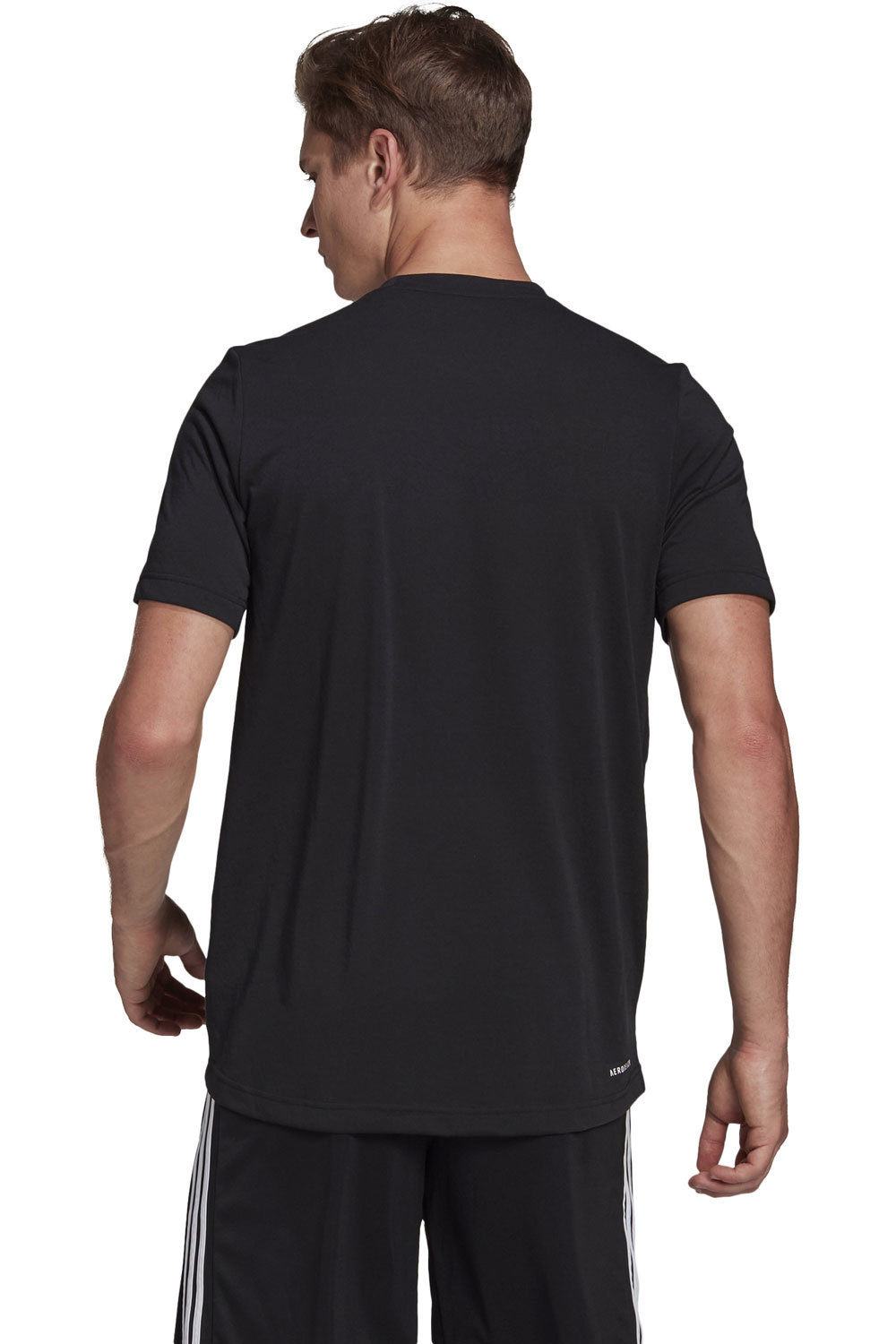 adidas camiseta fitness hombre AEROREADY Designed 2 Move Feelready Sport vista trasera