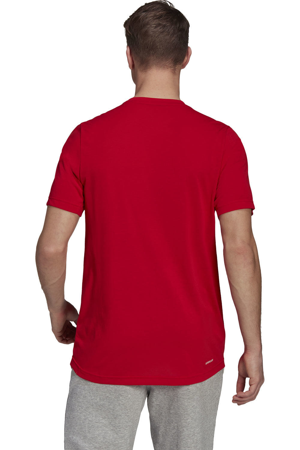 adidas camiseta fitness hombre AEROREADY Designed 2 Move Feelready Sport vista trasera