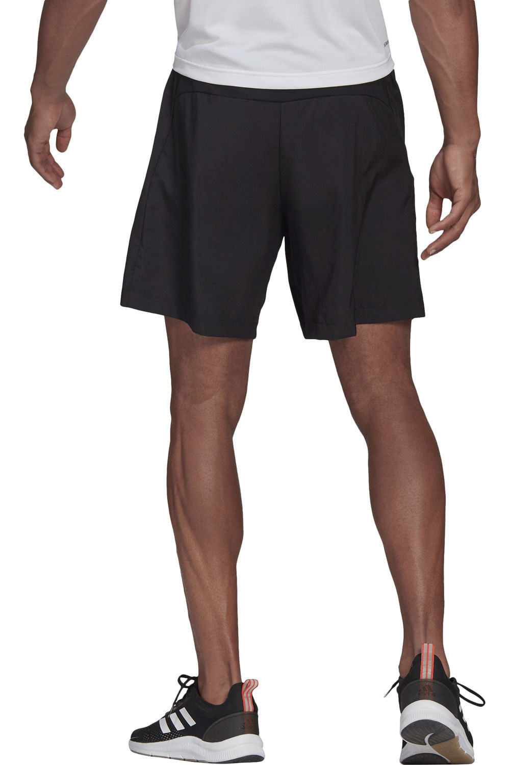 adidas pantalón corto fitness hombre AEROREADY Designed 2 Move Woven Sport vista trasera