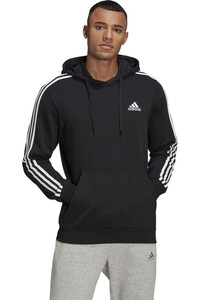 adidas sudadera hombre Essentials 3 bandas (con capucha) vista frontal