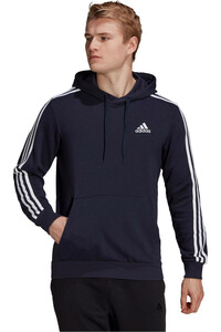 adidas sudadera hombre Essentials 3 bandas (con capucha) vista frontal