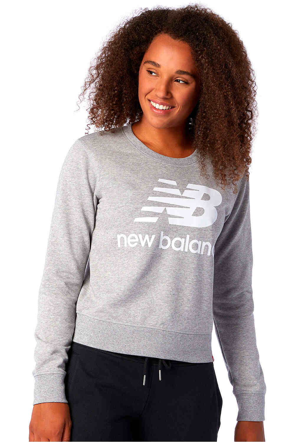 New Balance sudadera mujer NB Essentials Crew Fleece vista frontal