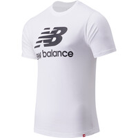 New Balance camiseta manga corta hombre ESSENTIALS STACKED LOGO vista frontal