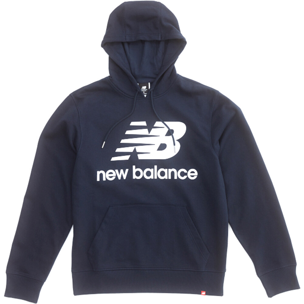 New Balance sudadera hombre NB Essentials Stacked Logo Po Hoodie vista frontal