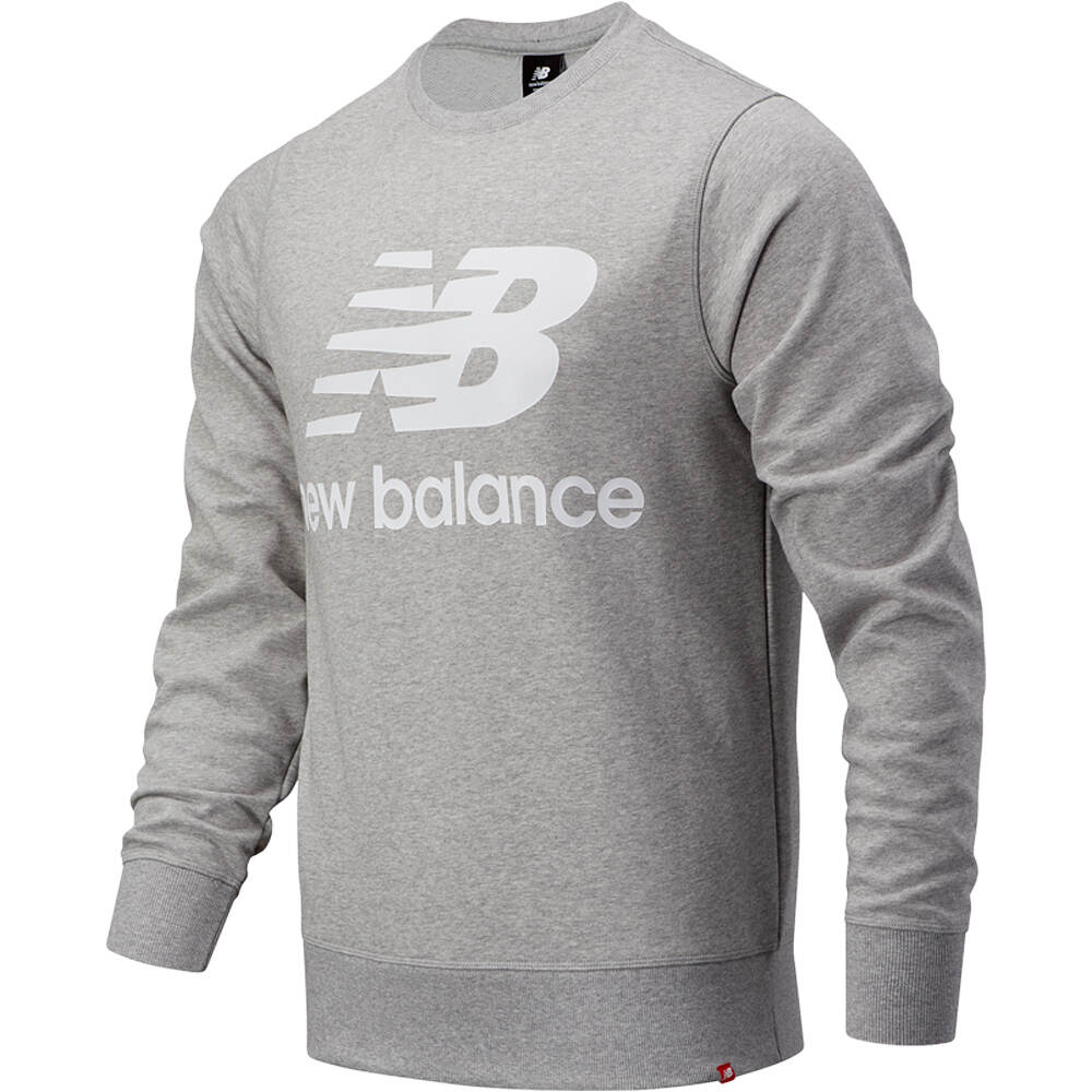 New Balance sudadera hombre NB Essentials Stacked Logo Crew vista frontal