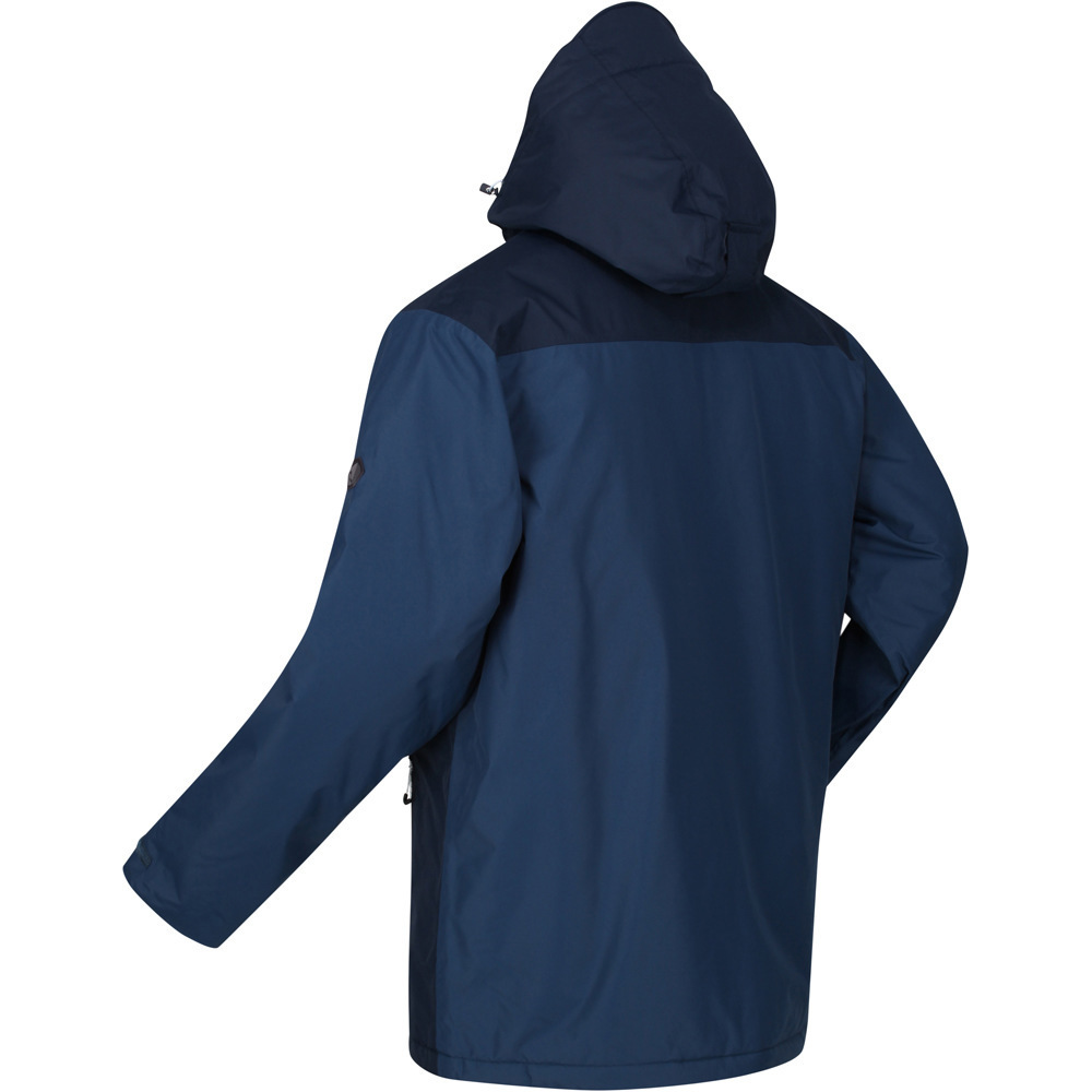 Regatta chaqueta impermeable insulada hombre Thornridge II vista trasera