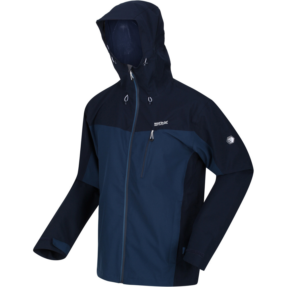 Birchdale chaqueta impermeable hombre Gris (XXL)