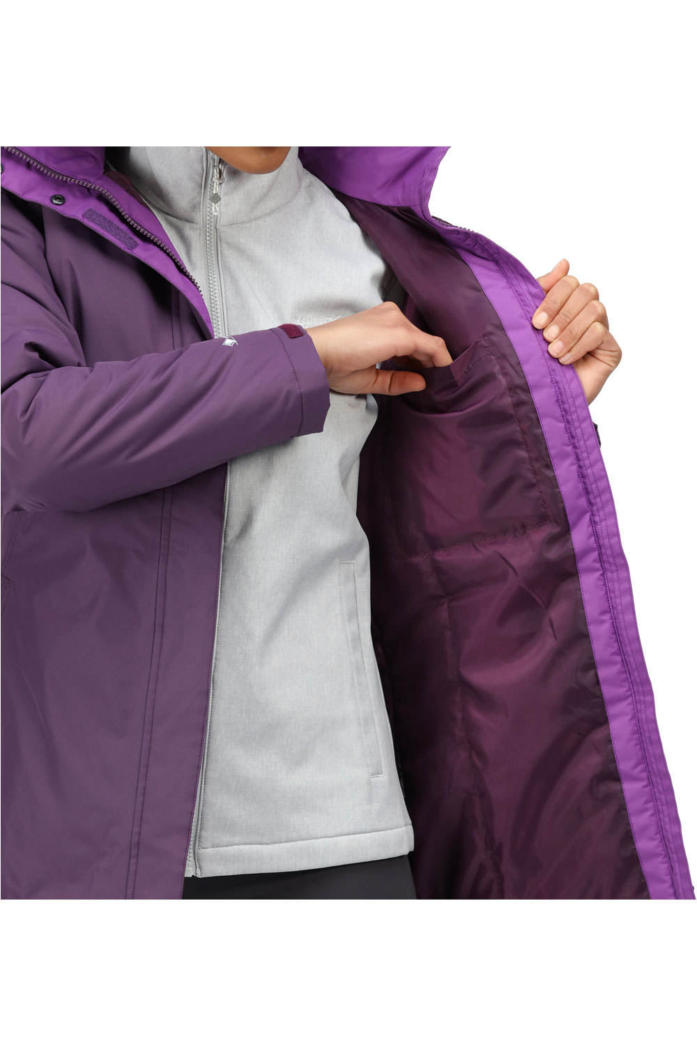 Regatta chaqueta impermeable insulada mujer Blanchet II vista detalle