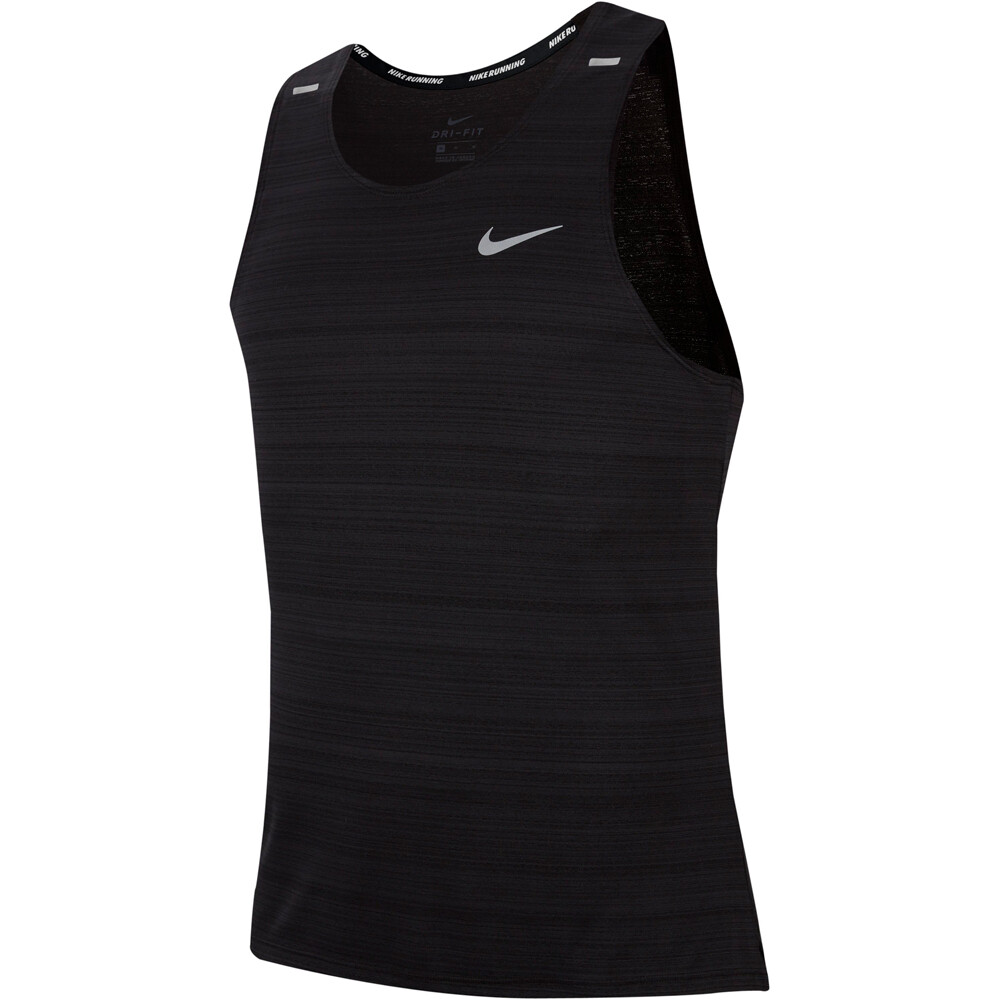 Nike camiseta entrenamiento tirantes hombre M NK DF MILER TANK vista frontal