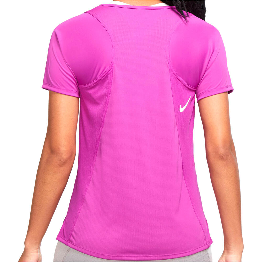 Nike camiseta entrenamiento manga corta mujer W NK DF RACE TOP SS vista trasera