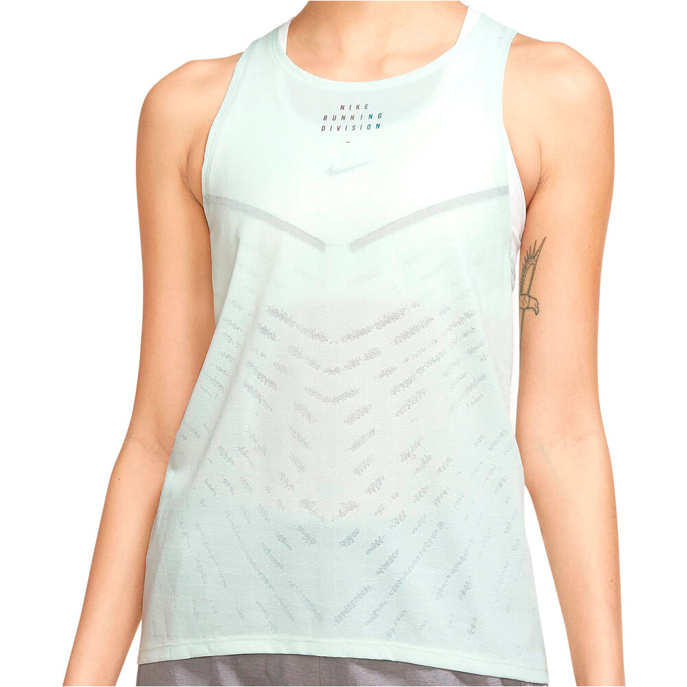 Dri-fit adv run division camiseta técnica tirantes mujer Verde (L)