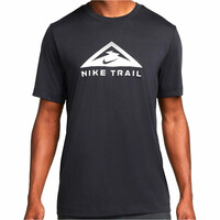 Nike camisetas trail running manga corta hombre DF TEE DB TRAIL vista frontal