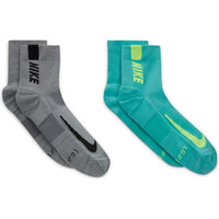 Nike calcetines running U NK MLTPLIER ANKLE 2PR vista frontal