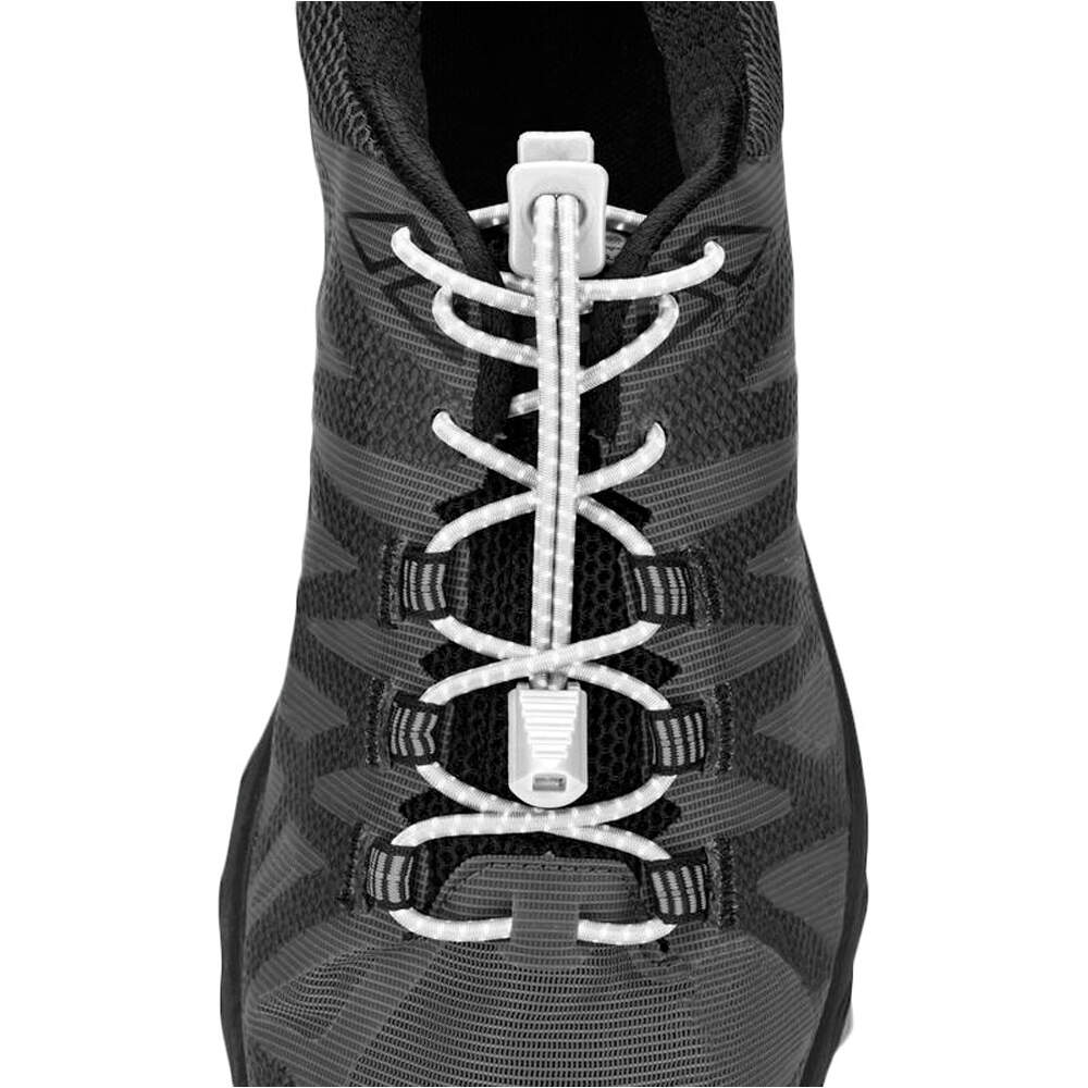 Nathan brazalete reflectante Reflective Run Laces vista frontal